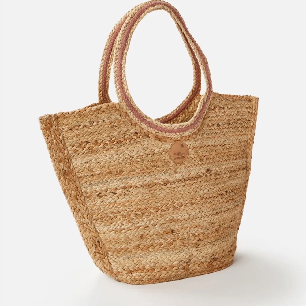 Rip Curl Hacienda Jute Boho Tote bag NWT!